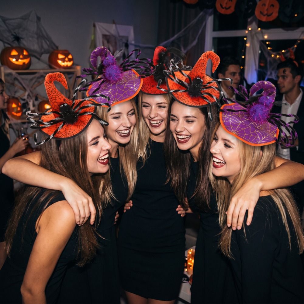 Spider Halloween Witch Hat Hea - Party Hat Cone 评论和价格