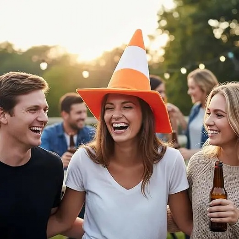 Foldable Traffic Cone Theme Ha - Party Hat Cone 评论和价格