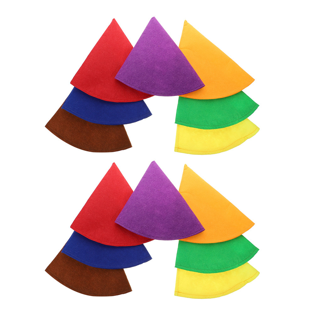 14Pcs Colorful Felt Cone Party - Party Hat Cone 评论和价格