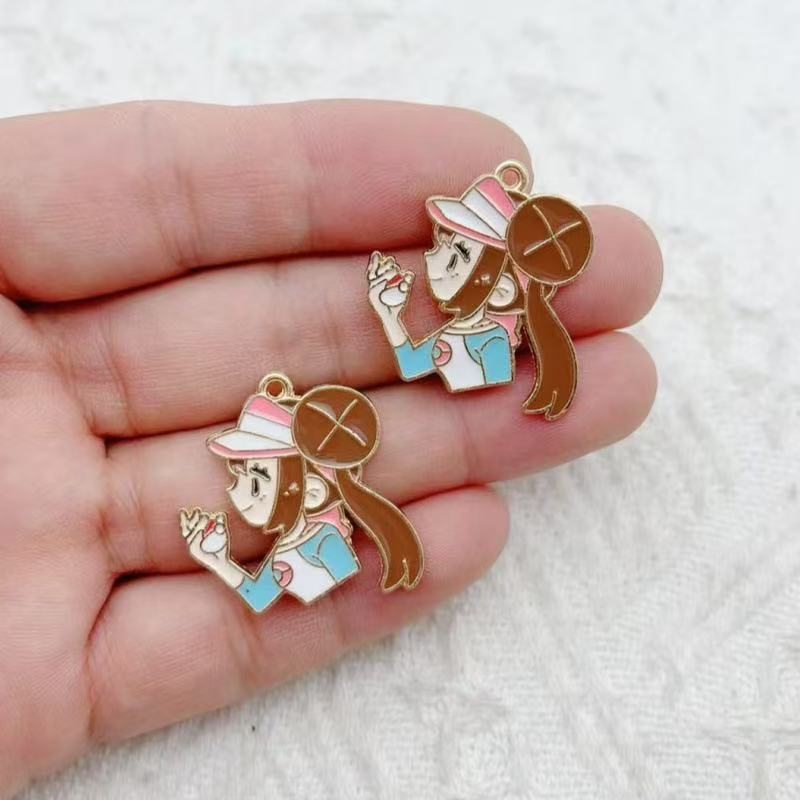 10pcs Cartoon Girl Drip Oil Al - Event Party 评论和价格
