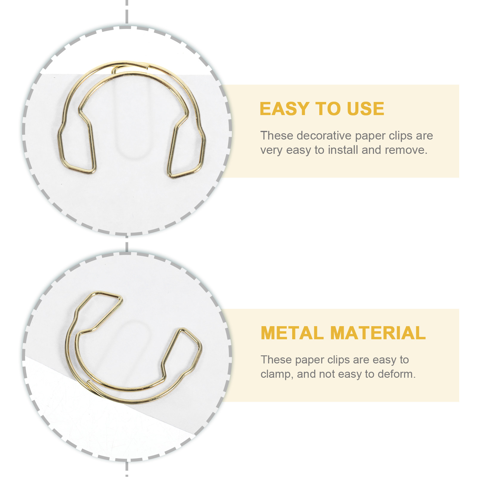 50Pcs Earphone Shape Paper Cli - Papercraft Supply Invitation 评论和价格
