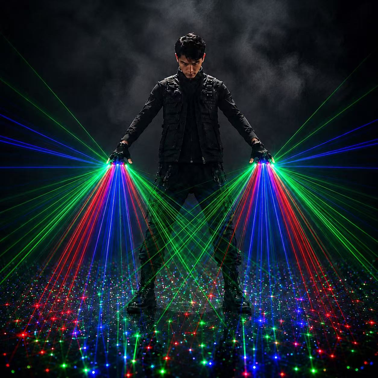 RGB Laser Gloves Rechargeable  - Event Party Dj 评论和价格