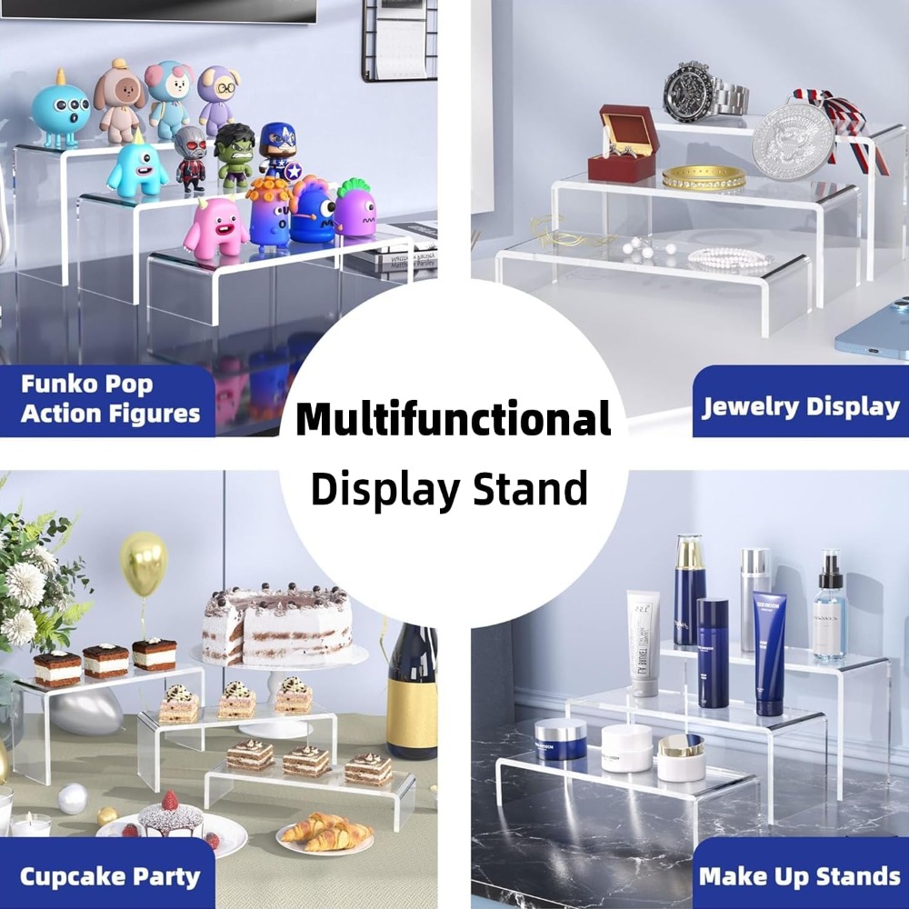 6 Pack Clear Cupcake Display R - Cupcake Stand Tier 评论和价格