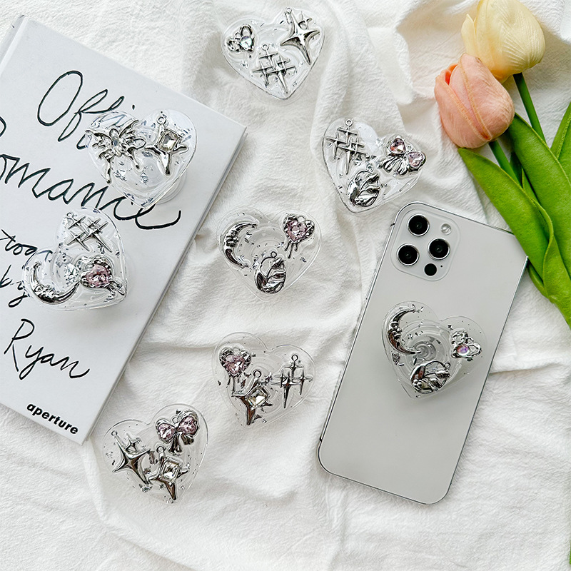 Clear Heart Phone Grip Holder  - Event Support 评论和价格