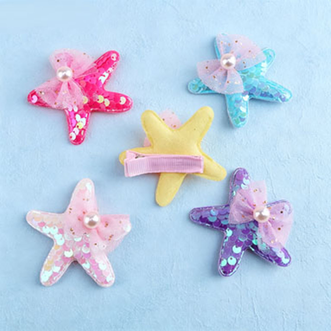 1/7PCS Mermaid Sequins Starfis - Glitter Tablecloth 评论和价格