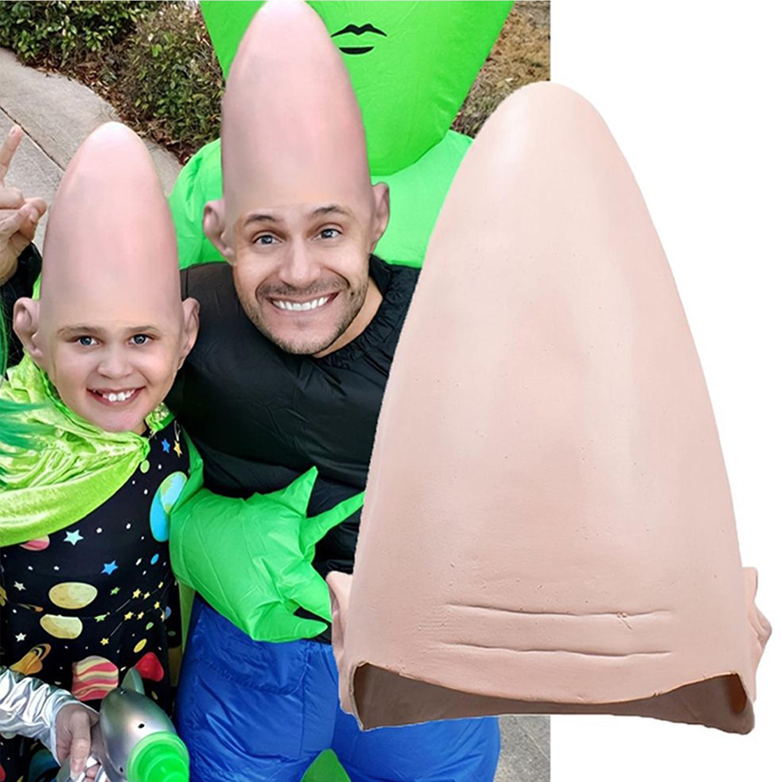 halloween Alien Cone Bald Head - Party Hat Cone 评论和价格