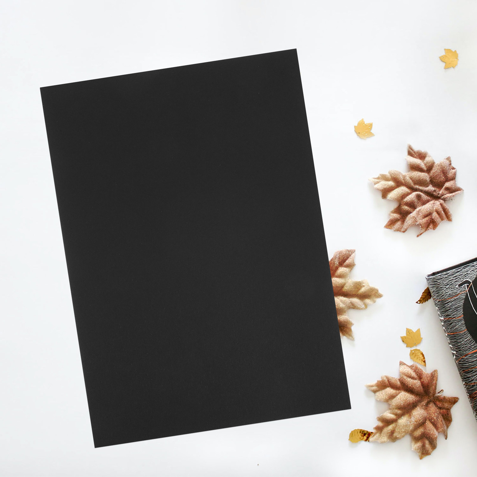 50Sheets Black Cardstock Thick - Papercraft Supply Invitation 评论和价格