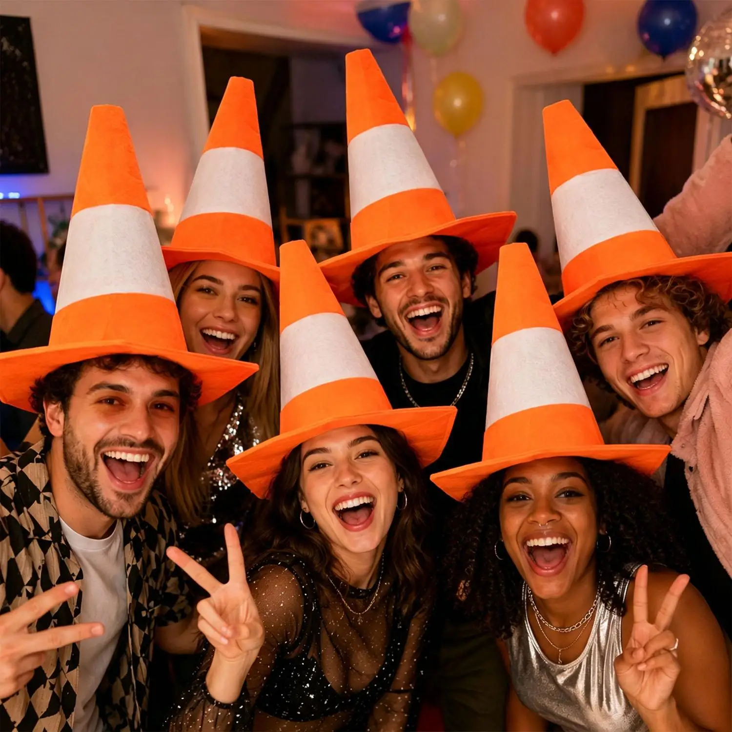 1/3/5Pcs Funny Foldable Traffi - Party Hat Cone 评论和价格