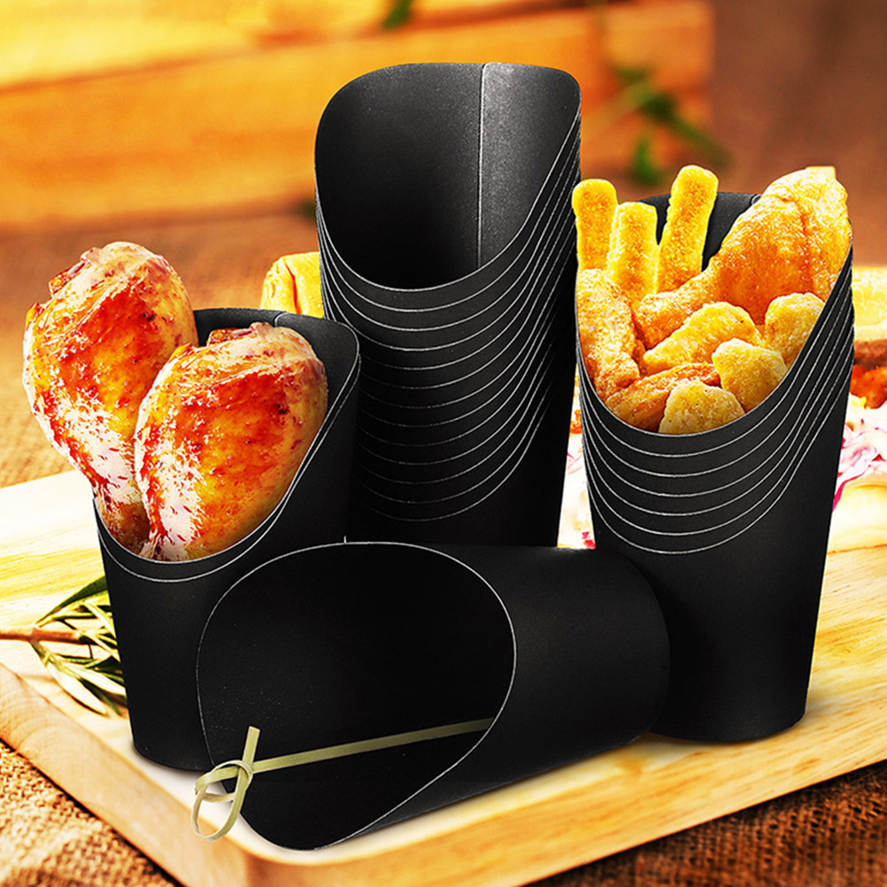 50Pcs Kraft Paper French Fry C - Plastic Cup 50Pcs 评论和价格