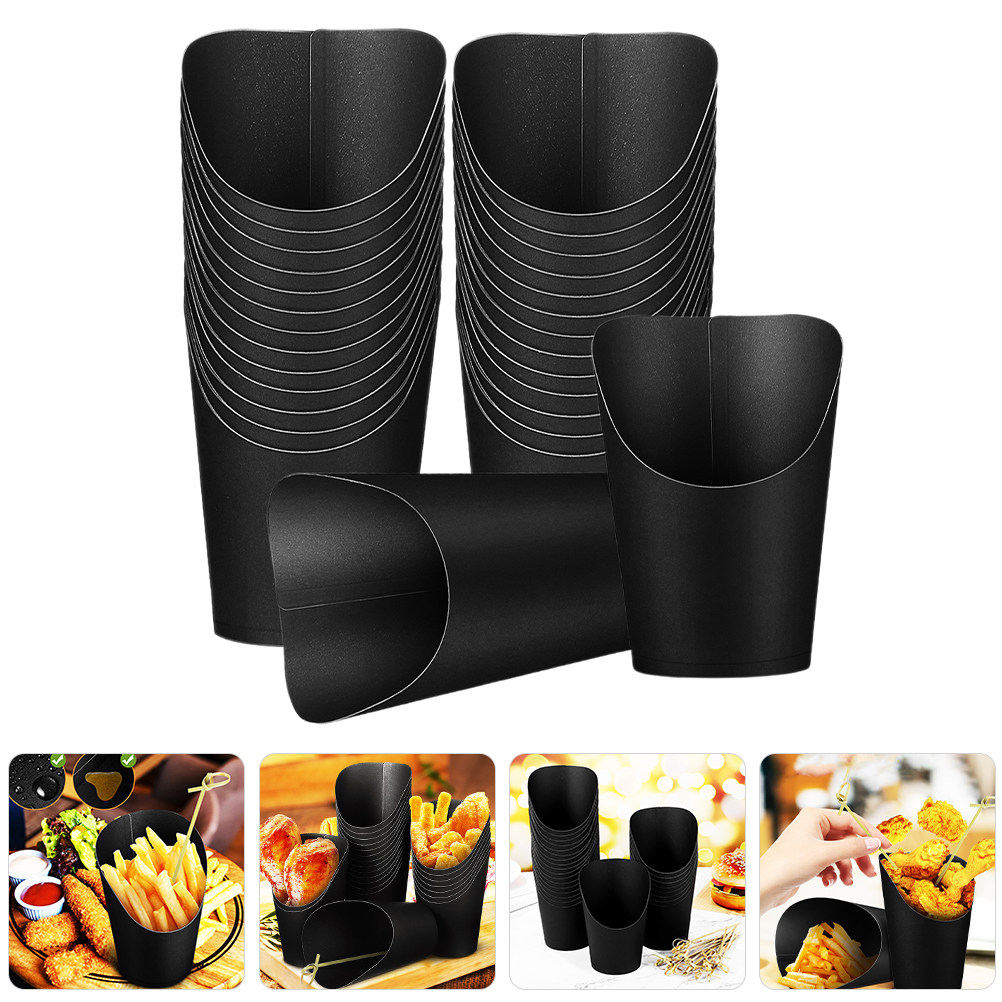 50Pcs Kraft Paper French Fry C - Plastic Cup 50Pcs 评论和价格