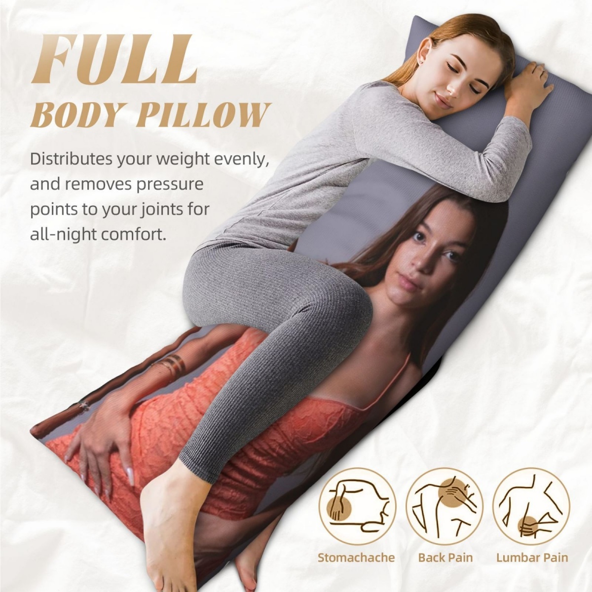 1 Custom Photo Body Pillowcase - Event Suppliers 评论和价格