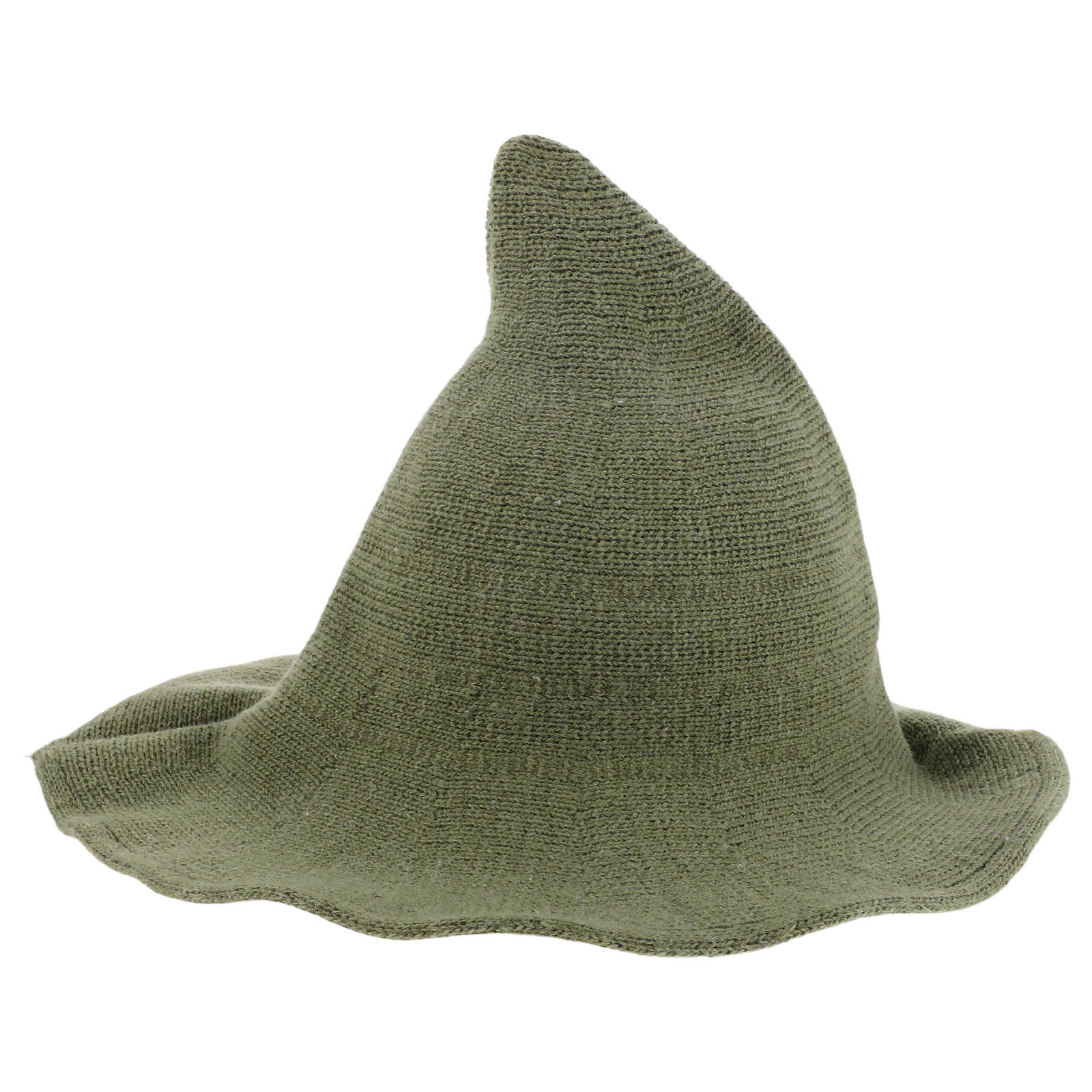 Men's Green Witch Hat Wool Ble - Party Hat Cone 评论和价格