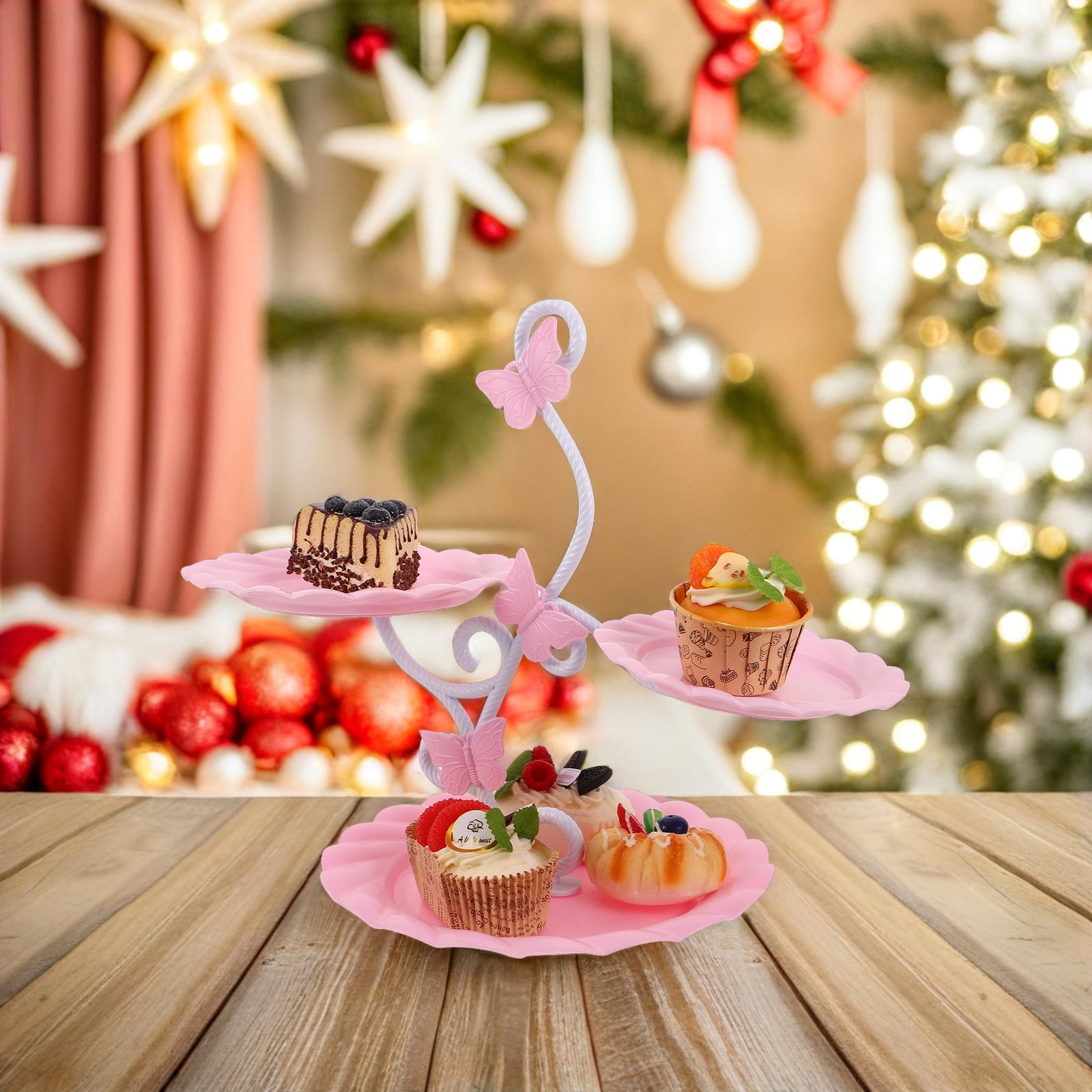 3 Tier Cake Display Stand Eleg - Cupcake Stand Tier 评论和价格